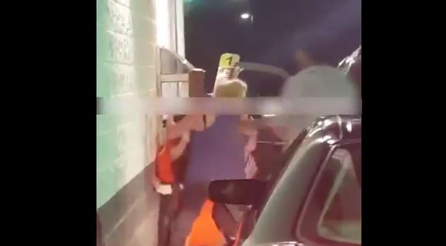 Women fight in McDonalds drive-thru